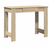 vidaXL Bureau chêne Sonoma 100x45x75 cm – Bois d'ingénierie, pour ordinateur, avec rangement