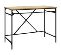vidaXL Bureau Chêne Sonoma 100x50x75 cm Bois composite et fer
