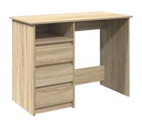 vidaXL Bureau chêne sonoma 102 x 50 x 75 cm bois d'ingénierie Marron