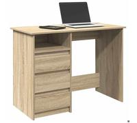 vidaXL Bureau chêne sonoma 102 x 50 x 75 cm bois d'ingénierie Marron