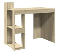 vidaXL Bureau Chêne Sonoma 103,5 x 56,5 x 94 cm bois d'ingénierie Marron