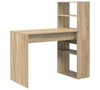 vidaXL Bureau Chêne Sonoma 113 x 54 x 120 cm Bois d'ingénierie, Bureau Moderne, Table rectangulaire avec Rangement Pratique, Espace de Travail Efficace à la Maison ou au Bureau.