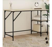 Vidaxl Bureau Chêne Sonoma 120x50x75 Cm Métal Et Bois D'ingénierie Multicolore