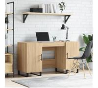 vidaXL Bureau chêne sonoma 140x50x75 cm bois d'ingénierie 829575