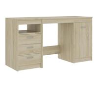 vidaXL Bureau Chêne sonoma 140x50x76 cm Aggloméré