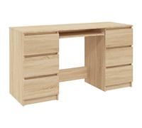 vidaXL Bureau Chêne Sonoma 140x50x77 cm Bois d'ingénierie