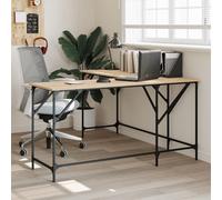 vidaXL Bureau chêne sonoma 149x149x75 cm bois d'ingénierie Marron