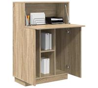 vidaXL Bureau Chêne Sonoma 71,5×31,5×106,5 cm Bois d'ingénierie / Panneau de particules, Étagères