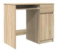 vidaXL Bureau chêne Sonoma 86x49x76 cm Bois d'ingénierie