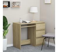 Vidaxl Bureau Chêne Sonoma 90x45x76 Cm Aggloméré Multicolore