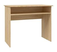 vidaXL Bureau / Table d'ordinateur – Chêne Sonoma, bois d'ingénierie