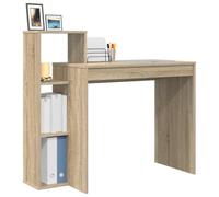 vidaXL Bureau d'écriture compact Chêne Sonoma 100x40x90 cm, 2 étagères, facile à entretenir