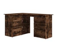 Vidaxl Bureau D'angle Chêne Fumé 145x100x76 Cm Bois D'ingénierie Marron
