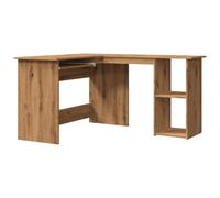 vidaXL Bureau d'angle chêne Artisanal 120x140x75 cm Bois d'ingénierie, Bureau, Bureau d'étude, mobilier de Bureau à Domicile, Bureau d'ordinateur