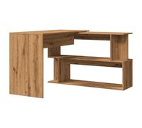 vidaXL Bureau d'angle chêne Artisanal 200,5x50x76 cm Bois d'ingénierie, Bureau, Bureau d'écriture, Bureau d'ordinateur, Bureau de Travail