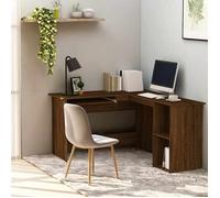 vidaXL Bureau d'angle chêne marron 120x140x75 cm bois d'ingénierie 815386