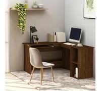 Vidaxl Bureau D'angle Chêne Marron 120x140x75 Cm Bois D'ingénierie Marron