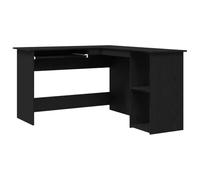 Bureau Noir en Chêne 120x140x75 cm en Bois d ingénierie