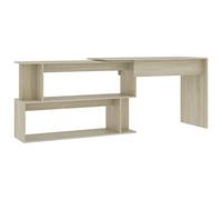 vidaXL Bureau d'angle Chêne Sonoma 200x50x76 cm Bois d’ingénierie