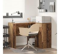 Vidaxl Bureau D'angle En Vieux Bois 102x88x75 Cm En Bois D'ingénierie