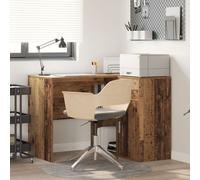 Vidaxl Bureau D'angle En Vieux Bois 102x88x75 Cm En Bois D'ingénierie