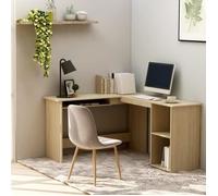 vidaXL Bureau d'angle forme de L Chêne sonoma 120x140x75 cm Aggloméré