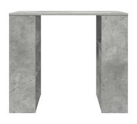 vidaXL Bureau d'angle Gris béton Panneau de particules Moyen Rangement