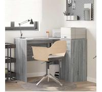 vidaXL Bureau d'angle avec tiroir Gris Sonoma 102 x 88 x 75 cm, Bureau d'angle Moderne, Station de Travail L, Office Pratique, Bureau Ergonomique avec rangements