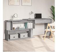 vidaXL Bureau d'angle Sonoma gris 200x50x76 cm Bois d'ingénierie 815424