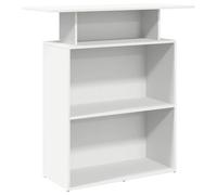 vidaXL Bureau de réception 100 x 40 x 104 cm blanc bois d'ingénierie 859051