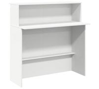 vidaXL Bureau de réception 859024 – Blanc 100x50x103,5 cm en bois d'ingénierie