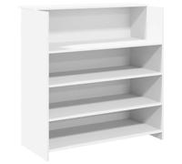 vidaXL Bureau de réception Blanc 100x50x103,5 cm Bois d'ingénierie, comptoir de réception, réception de Salon, comptoir de Bar de réception, réception