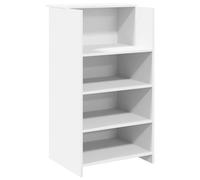 vidaXL Bureau de réception Blanc 55x50x103,5 cm Bois d'ingénierie, comptoir de réception, réception de Salon, comptoir de Bar de réception, réception