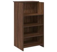 vidaXL Bureau de réception chêne Brun 55x50x103,5 cm Bois d'ingénierie, comptoir de réception, réception de Salon, comptoir de Bar de réception