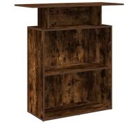 vidaXL Bureau de réception chêne fumé 100×40×104 cm bois d'ingénierie marron