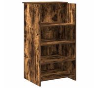 vidaXL Bureau de réception chêne fumé 55x50x103,5 cm Bois d'ingénierie, comptoir de réception, réception de Salon, comptoir de Bar de réception