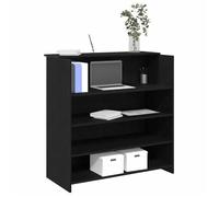 vidaXL Bureau de réception chêne noir 100x50x103,5cm bois d'ingénierie, comptoir de réception, réception de salon, comptoir 3324161