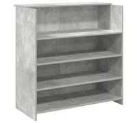 vidaXL Bureau de réception Gris béton 100×50×103,5 cm Bois d'ingénierie