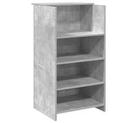 vidaXL Bureau de réception Gris béton 55x50x103,5 cm Bois d'ingénierie, comptoir de réception, réception de Salon, comptoir de Bar de réception