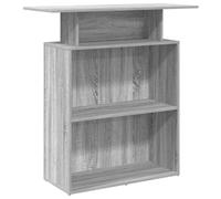 vidaXL Bureau de réception Sonoma Gris 100x40x104 cm Bois ingénierie, comptoir de réception, réception de Salon, comptoir de Bar de réception