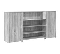 vidaXL Bureau de réception Sonoma Gris 200x50x103,5 cm Bois ingénierie