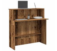 Vidaxl Bureau De Réception Vieux Bois 100x50x103,5cm Bois D'ingénierie Multicolore