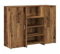 vidaXL Bureau de réception Vieux Bois 135x50x103,5cm Bois d'ingénierie