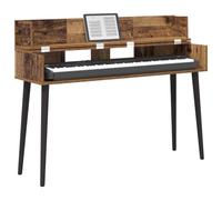 vidaXL Bureau de Studio Bois Ancien 110 x 40 x 19,5 cm, Bureau Moderne rectangulaire pour la Musique, l'enregistrement, et Les espaces créatifs, en Bois, Pratique