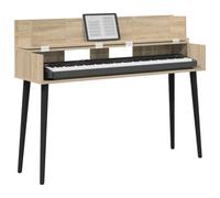 vidaXL Bureau de Studio Sonoma 152 x 40 x 19,5 cm Bois d'ingénierie, Bureau Moderne rectangulaire pour la Musique, l'enregistrement, et Les espaces créatifs, en Bois, Pratique