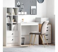 Vidaxl Bureau D'écriture Blanc Bois D'ingénierie 70 X 50 X 76 Cm Blanc