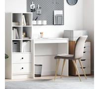 vidaXL Bureau d'écriture Blanc MDF 80 x 40 x 76 cm Style simple