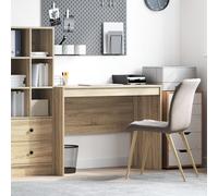 Vidaxl Bureau D'écriture Chêne De Sonoma Mdf Avec Placage 100 X 50 X 76 Cm