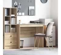 Vidaxl Bureau D'écriture Chêne Sonoma Panneau De Particules