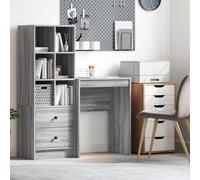Vidaxl Bureau D'écriture Gris Sonoma Panneau De Particules 60 X 40 X 76 Cm Gris
